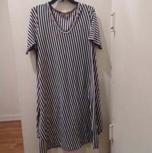 Blue and Cream Stripped dress